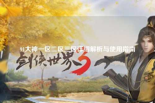 91大神一区二区三区详细解析与使用指南