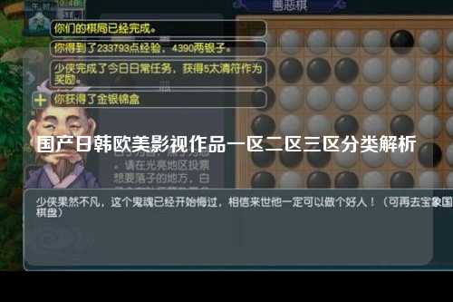 国产日韩欧美影视作品一区二区三区分类解析