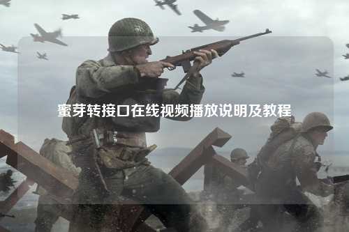 蜜芽转接口在线视频播放说明及教程